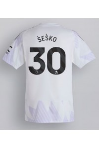 Fotbalové Dres Manchester United Benjamin Sesko #30 Venkovní Oblečení 2025-26 Krátký Rukáv